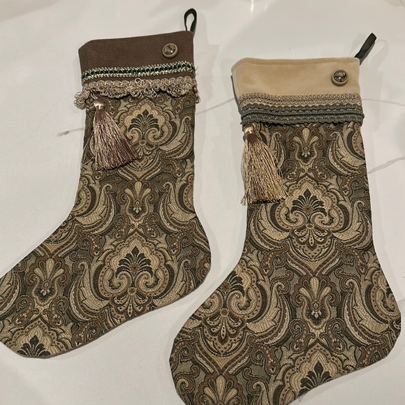 Tapestry Christmas Stocking Tassel Trim Holiday Decor price is each - Picture 1 of 5